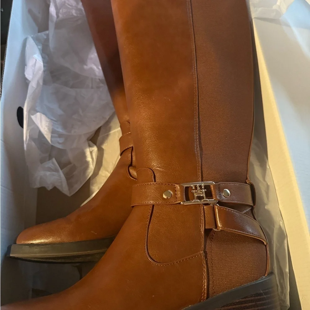 New Tommy Hilfiger Women's Iyla High Shaft Riding Boots size 8